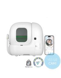 PETKIT Purobot Max Pro mit Kamera  Infrarot-Katzentoilette, Frontansicht 