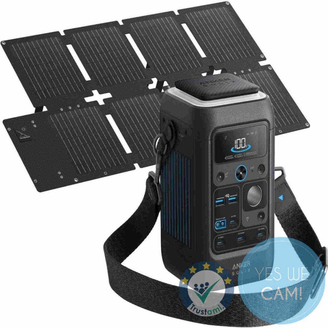 Anker SOLIX C300X DC Powerstation mit PS60 faltbarem Solarpanel im Set