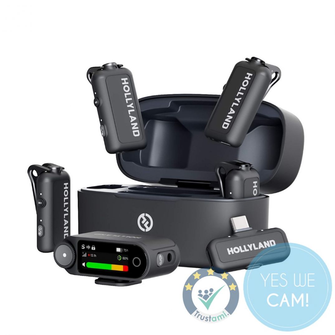 Hollyland LARK MAX 2 Combo 4-Personen Wireless Mikrofon System mit Ladecase und Sendern