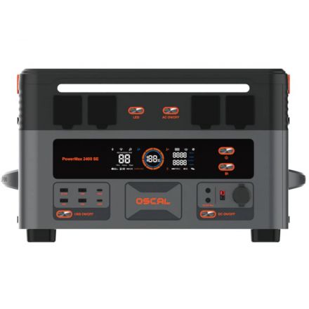 OSCAL PowerMax 2400 SE Powerstation – 2016 Wh | 2400 W - 0% MwSt. (gem. § 12 Abs. 3 UStG)*