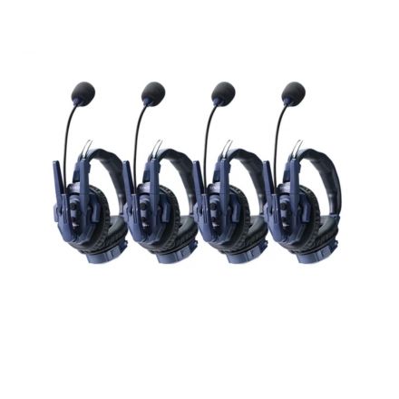 SYNCO 4 units Xtalk Master Headset Intercom - Dual Ear