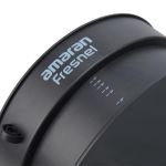 Detailansicht des amaran Fresnel mit markierter Abstrahlwinkel-Skala von 15 bis 45 Grad