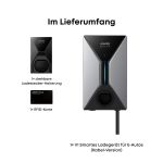 Lieferumfang des Anker V1 22 kW Ladegeräts mit drehbarer Ladestecker-Halterung und RFID-Karte.