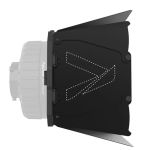 Aputure Fresnel mit Barn Doors für Foto- und Videoaufnahmen mit kontrollierter Beleuchtung
