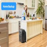 BLUETTI Elite 320 Powerstation als Home-Backup-Stromversorgung in moderner Kueche