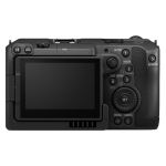 Kompaktes Gehäuse der Canon EOS C50 auf Gimbal für mobile Aufnahmen
