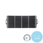 Frontansicht des DJI 120 W-Solarpanels von Zignes als mobile Solarlösung für Powerstations