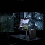DJI FlightHub 2 AIO Rückansicht mit Anschlüssen für professionelle IT-Infrastruktur