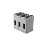 DJI Lito X1 Series Two-Way Charging Hub in schräger Frontansicht mit drei Ladeplätzen, Statusanzeigen und USB-C-Anschluss