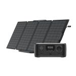 EcoFlow RIVER 3 UPS solar charging with portable solar panel