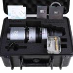 LAOWA Sunlight 70–135mm T4.5 2x anamorphes Zoomobjektiv im Transportkoffer mit Zubehör wie Shims und Werkzeug