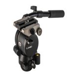 LIBEC H25 Fluidkopf mit Dual-Head-Konstruktion und Schwenkarm in seitlicher Produktansicht

