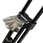 Seitliche Detailansicht des Quick-Lock-Verschlusses am Libec QL40B Stativ