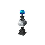 Explosionsansicht des Livox Mid360S 3D-LiDAR-Sensors mit Sensordom, Gehäuse und Elektronikplatine