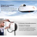 Oscal EV7000 Charger mit elegantem Design und schneller Wandmontage während der Installation.