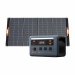 Oscal PowerMax 1800 Powerstation in Kombination mit faltbarem Solarpanel zur mobilen Energieversorgung