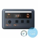 Oscal PowerMax 1800 tragbare Power Station mit 1488Wh LiFePO4 Akku und 1800W reiner Sinuswelle, Frontansicht