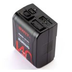 SWIT MINO-S140 140Wh Pocket V-mount Battery Pack akku Anschlüsse
