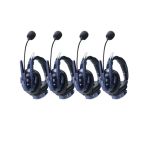 SYNCO 4 units Xtalk Master Headset Intercom - Dual Ear Intercom-Headsets für kabellose Kommunikation.