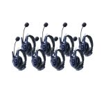 SYNCO 8 units Xtalk Master Headset Intercom - Dual Ear acht Dual-Ear Intercom-Headsets für kabellose Kommunikation.
