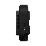 Seitenansicht des Teradek Ace Micro TX mit zwei USB C Anschlüssen und sichtbarem Kühlkörper.