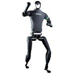 Detailaufnahme der Arm- und Gelenkstruktur eines modernen Humanoid Robot
Autonomer Humanoid Roboter mit Intel Prozessoren und Hochvolt-Batterie