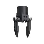 Unitree H2 Dex 1-1 Gripper Flagship Version links montiert am Arm eines humanoiden Roboters