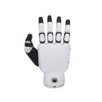 Vorder- und Rückansicht der Unitree Inspire RH56BFX-2R Roboterhand für humanoide Robotik und Greifforschung