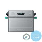 Zendure SolarFlow 1600 AC+ Balkonkraftwerk Speicherlösung Frontansicht mit LED-Statusanzeige und Aluminiumgehäuse