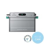 Zendure SolarFlow 800 Plus Balkonkraftwerk Speicher Frontansicht mit LED-Display und Statusanzeige