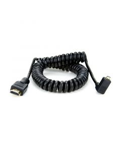 Atomos Right-Angle Micro HDMI auf HDMI Spiralkabel