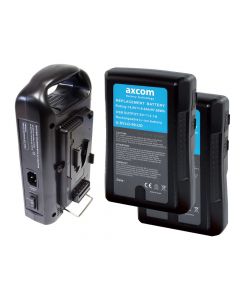 Axcom V-Mount Ladegerät + 2 U-SVLO-99 Akkus - Bundle