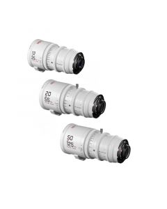 DZOFILM Pictor Zoom 3-Lens Kit 12-25/50-125/20-55 T2.8 White Bundle