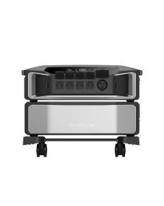 ECOFLOW Delta Pro Ultra - Portable Powerstation – Frontansicht mit Schuko-Anschlüssen und Display
