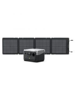 EcoFlow RIVER 2 Max + 110W Tragbares Solarpanel Stromversorgung