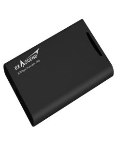 Exascend Element 4TB Portable SSD in schwarzem Gehäuse als Produktansicht