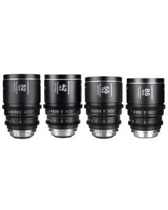 LAOWA Nanomorph LF Prime 4-Lens Bundle - 32mm, 42mm, 55mm, 85mm - Silver Arri PL Default + EF Kit