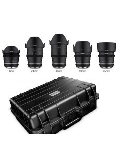 Samyang MF 14/24/35/50/85 MK2 VDSLR Koffer Sony E Cine-Objektive