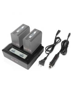 SHAPE NP-F Dual LCD Charger Stromversorgung