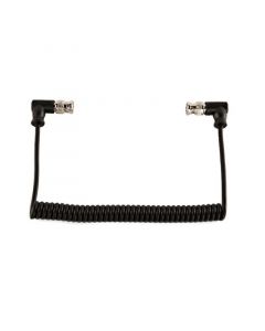 SHAPE 10" Coil SDI Cable BNC 90 Degree Connectors - SH10BN Spiralkabel