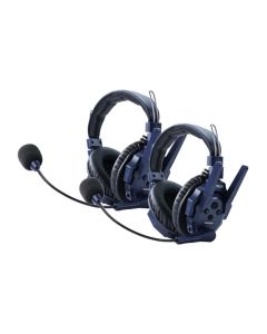 SYNCO 2 units Xtalk Master Headset Intercom - Dual Ear Vorderansicht der zwei Dual-Ear Intercom-Headsets.