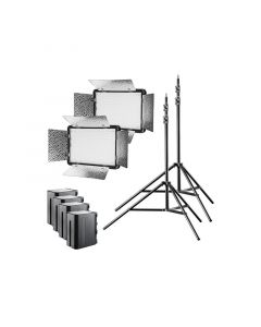 Walimex Pro LED 500 Versalight Daylight Set2 Akku leuchte