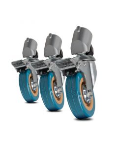 Walimex pro Stativrollen Pro 7522 3er-Set 75mm mobil