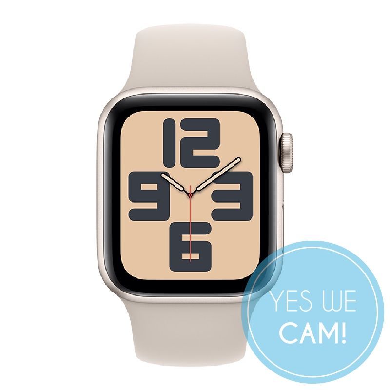 Apple Watch SE Aluminium 40mm Polarstern (Sportarmband polarstern) S/M Uhr
