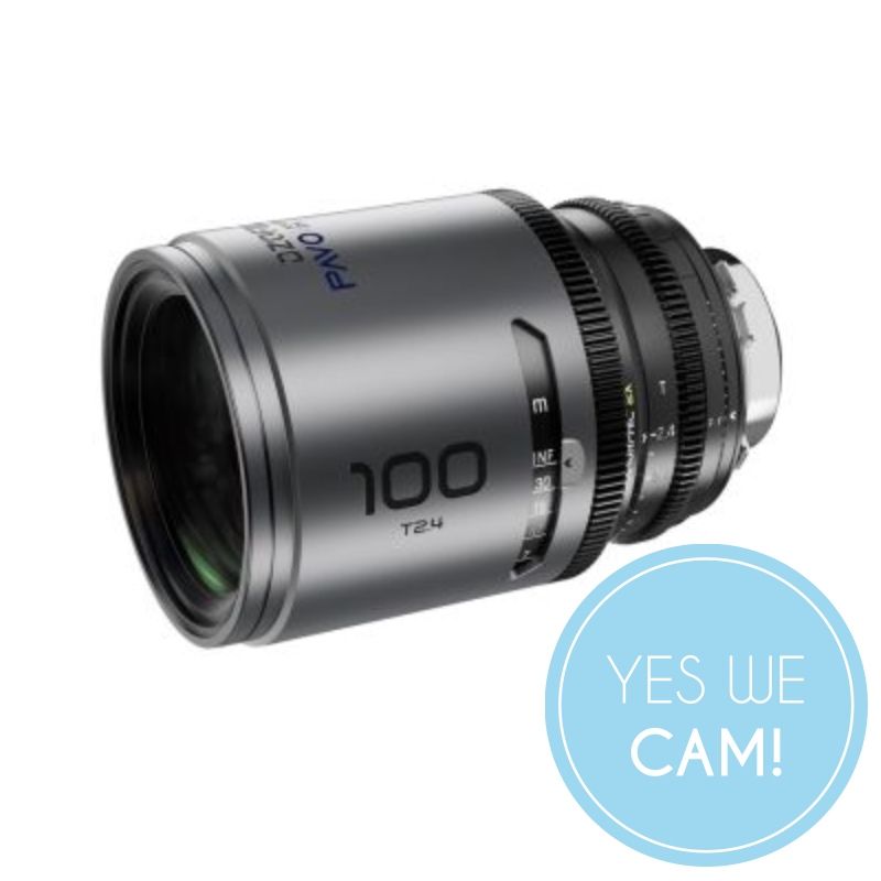 DZOFILM Pavo 2x Anamorphic 100mm T2.4 for PL/EF Mount S35 - Blue Coating, metric Cine