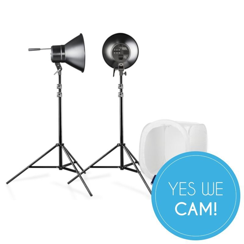 Walimex Studioset Daylight 600/600 mit Lichtwürfel Leuchte
