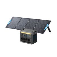 Anker SOLIX C1000 X Powerstation im Setbetrieb mit PS200 Solarpanel zur autarken Tragbar