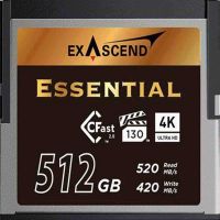 Exascend Cinema CFast 512GB Speicherkarte für professionelle 4K-Videoaufnahmen