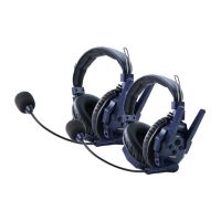 SYNCO 2 units Xtalk Master Headset Intercom - Dual Ear Vorderansicht der zwei Dual-Ear Intercom-Headsets.