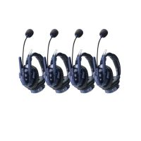 SYNCO 4 units Xtalk Master Headset Intercom - Dual Ear